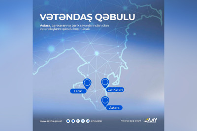 Dövlət Agentliyinin sədri Astarada vətəndaşları qəbul edəcək