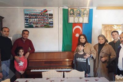 Astarada şəhid övladına musiqi aləti hədiyyə edilib