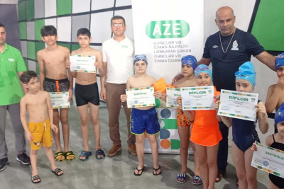 Lənkəranda üzgüçülük üzrə rayon birinciliyi keçirilib