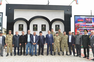 Lənkəranın Haftoni kəndində şəhidlərin xatirəsinə bulaq abidə kompleksi açılıb