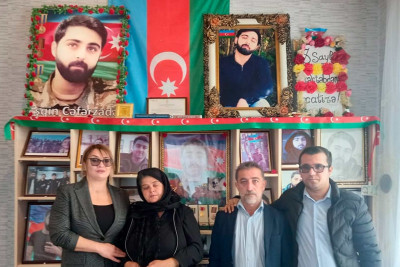 Lənkəran: şəhidimiz Eşqin Cəfərzadənin ildönümü ilə əlaqədar ailəsi və məzarı ziyarət olunub