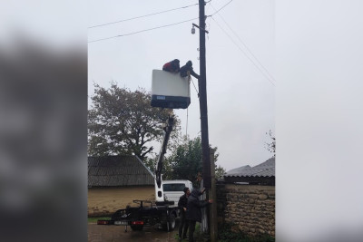 Masalllıda elektrik xətləri bərpa olunur