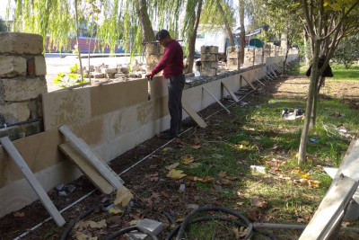 Masallı: Heydər Əliyev parkında təmir işləri görülür