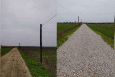 Masallıda şəhid atası yolu təmir etdirir