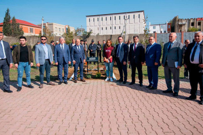 Masallıda şəhidlərin xatirəsinə bağ salınıb