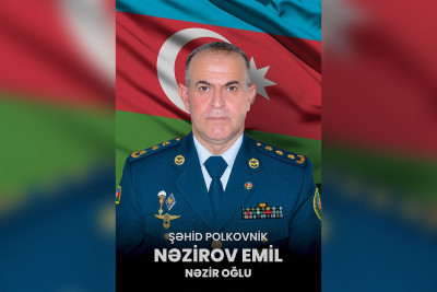 Bu gün helikopter qəzasında şəhid olan polkovnik Emil Nəzirovun ildönümüdür