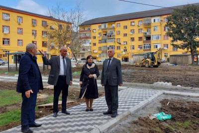 İctimai Şuranın üzvləri Masallıda aparılan yenidənqurma işləri ilə tanış olublar