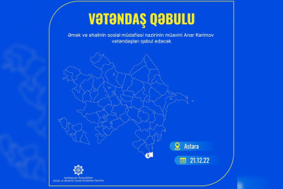 Nazir müavini Astarada vətəndaşlarla görüşəcək