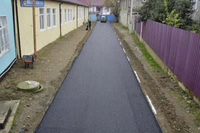 Masallı Dövlət Regional Kollecinin yolu asfaltlanıb