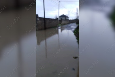 Göyşaban kəndində təbii göl yaranıb