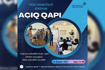 Lənkəranda məktəblilər üçün açıq qapı təşkil olunacaq
