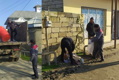 Masallı: Təzəkənd kəndində məişət tullantılarının daşınmasına başlanılıb