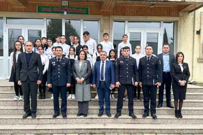 Astarada polis məktəblilərlə maarifləndirici görüş keçirib