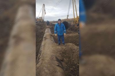 Astara magistral qaz kəmərində təmir işləri görülür