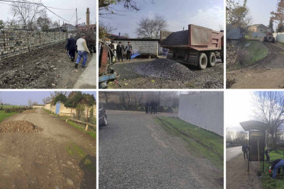 Masallıda kəndarası yollar qış mövsümünə tam hazırlanır