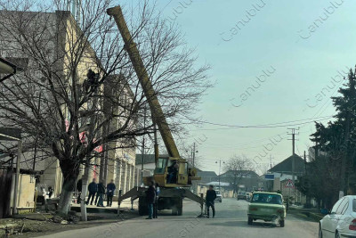 Lənkəranın mərkəzindəki qəzalı dirək yenilənir