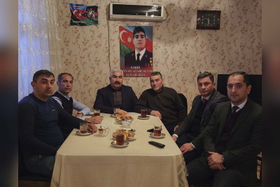 Cəlilabadda şəhid Səyyad Ağahüseynlinin ailəsi ziyarət olunub