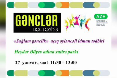 Lənkəranda "Sağlam gənclik" adlı əyləncəli idman tədbiri keçiriləcək