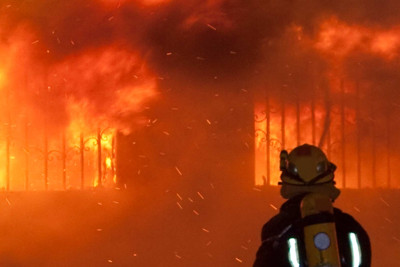 Lənkəranın Aşağı Nüvədi qəsəbəsində yanğın qeydə alınıb