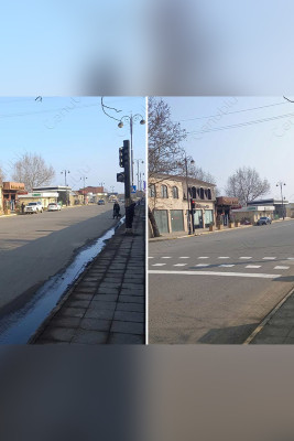 Şəhidlər xiyabanı küçəsində işıqfor təmir edilib