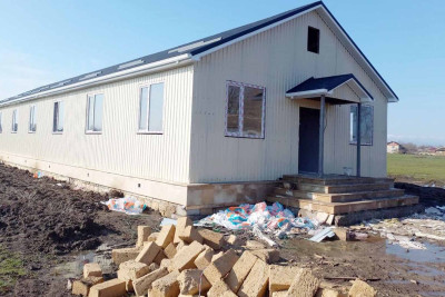 Masallı rayonunun Sarıcəfərli kəndində yeni məktəb tikilir