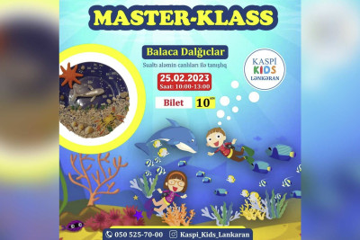 Lənkəranda uşaqlar üçün “Balaca dalğıclar” adlı master-klas baş tutacaq