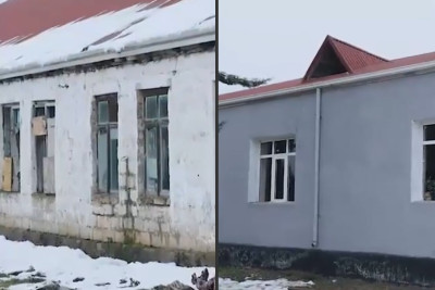 Masallı sakinləri kənd məktəbini öz vəsaitləri hesabına təmir ediblər