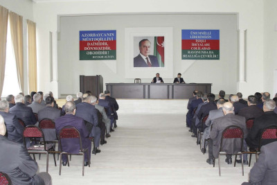 Cəlilabadda ünvanlı sosial yardımla əlaqədar müşavirə keçirilib