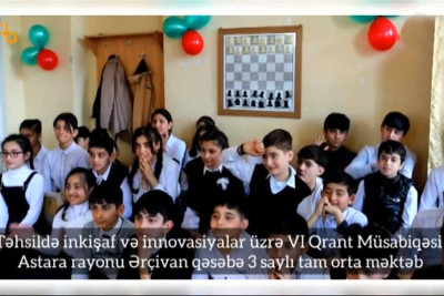 "AstaraSat" layihəsi çərçivəsində fəal iştirak edən şagirdlərə sertifikatlar verilib