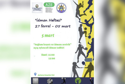 Astarada gənclər üçün əyləncəli idman tədbiri təşkil olunacaq