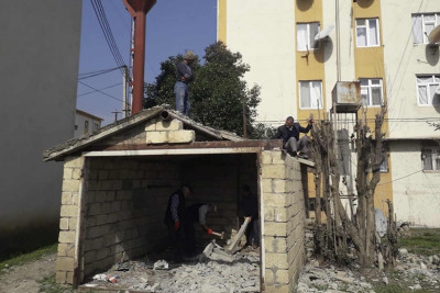 Masallıda qanunsuz tikililərin söküntüsü davam edir