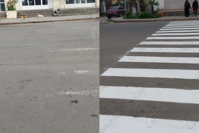 Astaranın mərkəzində silinmiş nişanlanma xətləri bərpa olunub