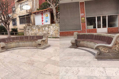 Qala Xiyabanıdakı oturacaqlar təmir edilib