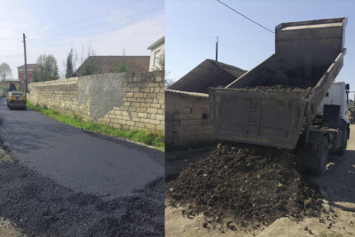 Masallıda şəhidlərin adlarını daşıyan küçələr təmir olunur