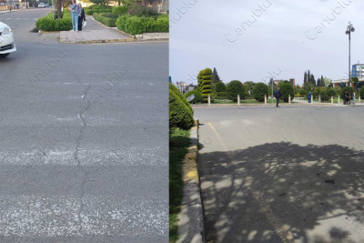 Lənkəranın mərkəzində piyada keçidi xətti pozulub