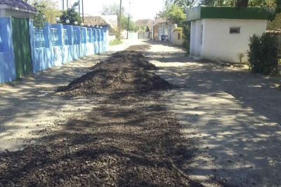 Masallıda yollara çınqıl tökülüb