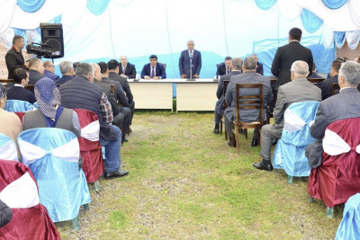 Araz Əhmədov Qodman kənd sakinləri ilə görüşüb