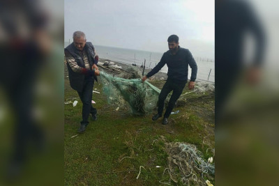 "Hövzələri sintetik torlardan birlikdə təmizləyək" adlı aksiya keçirilib