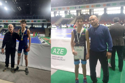 Lənkəranlı güləşçilər Bakıdan iki medalla qayıdıblar