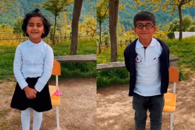 Leyla müəllimə şagirdləri ilə “Zəif bənd” keçirib