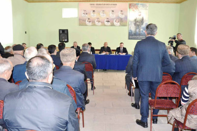 Masallı icra başçısı Şərəfə kəndində görüş keçirib