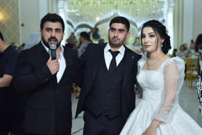 Taleh Qaraşov şəhid bacısının toyunda iştirak edib