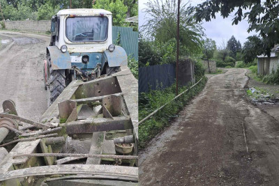 Astaranın Şiyəkəran kəndinin yollarında təmir işləri aparılıb