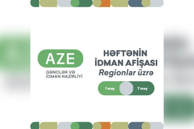 Lənkəranda may ayının birinci həftəsinə olan idman afişası