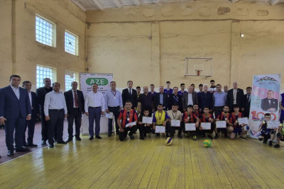 Cəlilabadda Heydər Əliyevin 100 illik yubileyi ilə bağlı voleybol çempionatı keçirilib