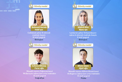 RFO-da gümüş medal qazanan cənublu şagirdlər