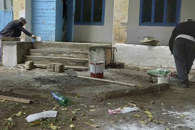 Masallıda məktəb ərazisi bərpa edilir