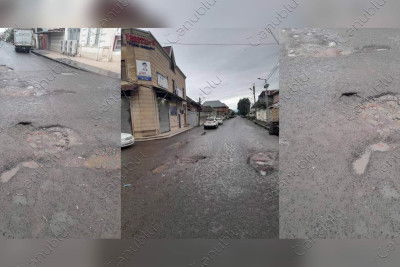 Lənkəranın mərkəzi küçələrindən birinin vəziyyəti ürəkaçan deyil