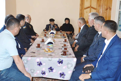 Masallıda Böyük Vətən müharibəsi veteranı ziyarət olunub