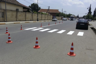 Masallıda yol nişanları yenilənib